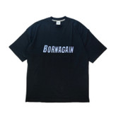 تیشرت باکسی چاپ برجسته bornagain رنگ مشکی