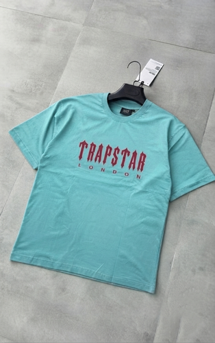 تیشرت مردانه چاپدار trap star رنگ فیروزه ای